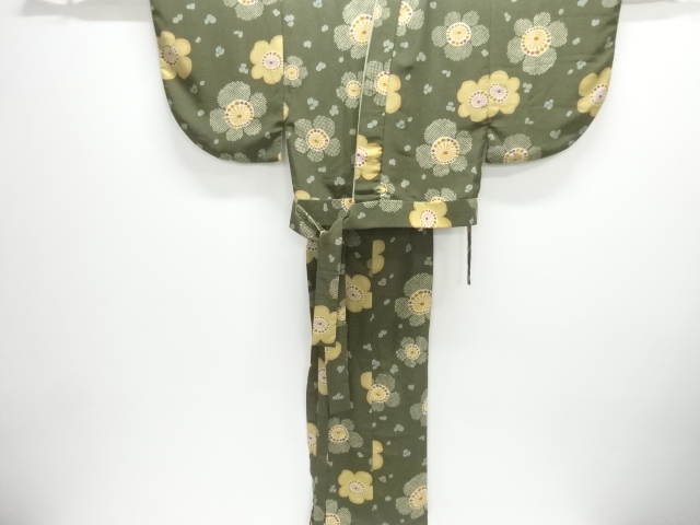 JAPANESE KIMONO / KOMON / TWO PIECE / FLOWER 